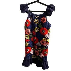 Andrée by Unit Embroidered Floral Dress Size Large NWT
